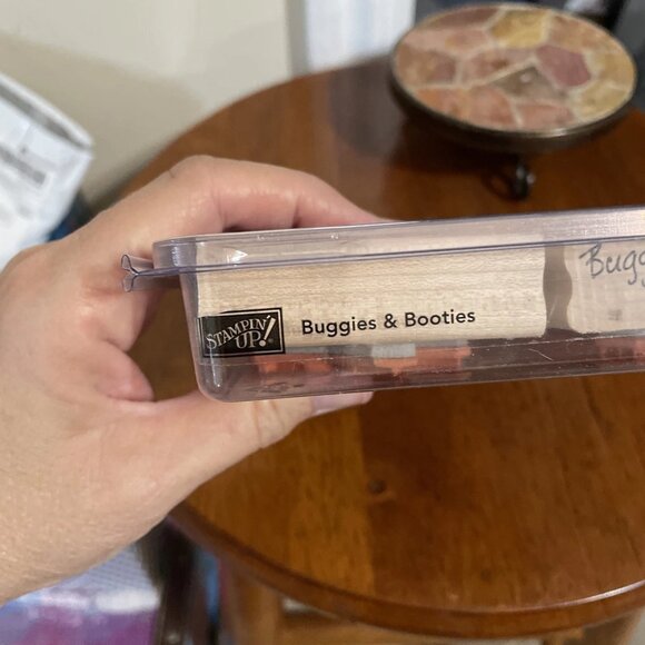 Stampin Up! Buggies & Booties, Baby Shower Themed, 7 Stamps - NEW - Picture 3 of 3